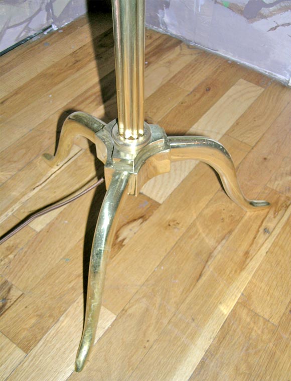 brass floor lamp by jansen