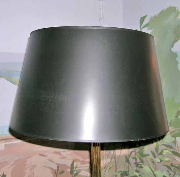 brass floor lamp by Jansen For Sale 1