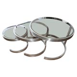 French Steel Nesting Tables French Steel Nesting Tables