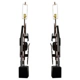 SCULPTURAL METAL LAMPS