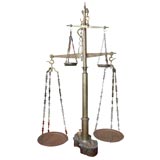 Large Antique Brass Scale