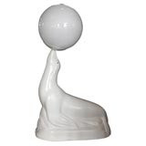 Art Deco "Trained Seal" Occasional Lamp Art Deco "Trained Seal" Occasional Lamp