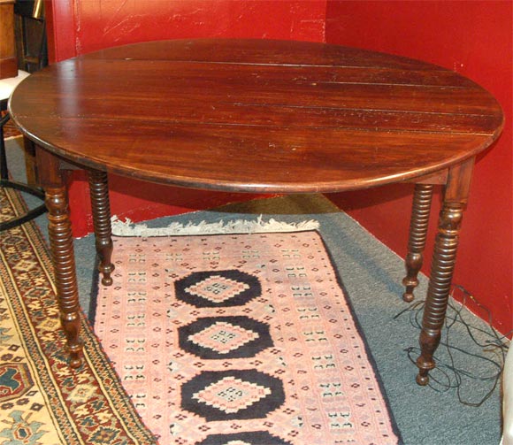 DROP LEAF  OVAL DINING TABLE  or console
