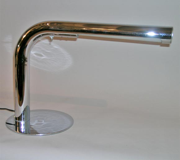 Chrome Tubular Sonneman Desk Light.