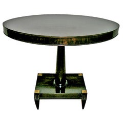 Oval Biedermeier Occasional Pedestal Table.