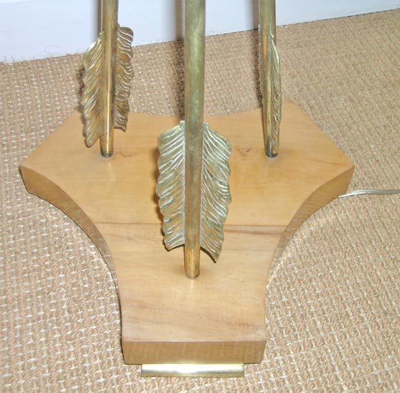 A Crossed Arrow Standing Lamp.