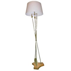 A Crossed Arrow Standing Lamp.