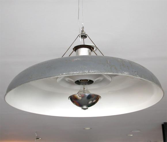 French Industrial Ceiling Light