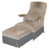 Metamorphic Suede Upholstered Library Armchair-