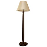 Very Cool Carved Oak Floor Lamp-