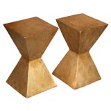 CANDACE BARNES NOW: AZTEC Gold Leaf Martini Side Table