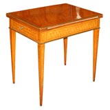 Kingwood and Satinwood Parquetry Games Table