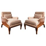 Pair of Modernist  Lounge Chairs