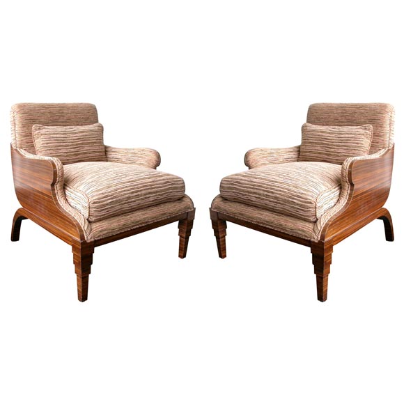 Pair of Modernist  Lounge Chairs