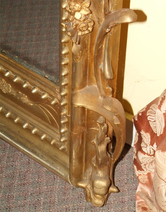Pair of Grand Scale Giltwood Mirrors In Excellent Condition For Sale In Glen Ellen, CA
