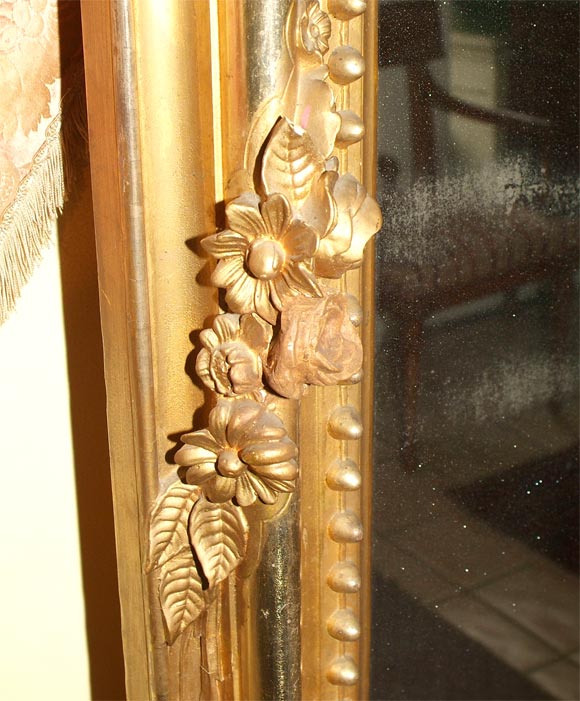 Pair of Grand Scale Giltwood Mirrors For Sale 1