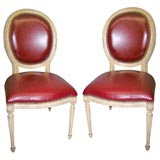 Set 12 Louis XVl-style dining-chairs