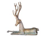 Vintage Large Decorative Brass Deer