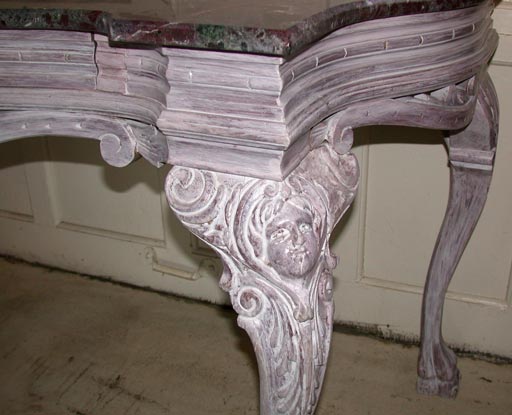 Marble Top Console Table