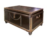 Antique Footed Asher Trunk