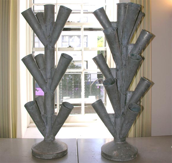 Pair of Metal Planters