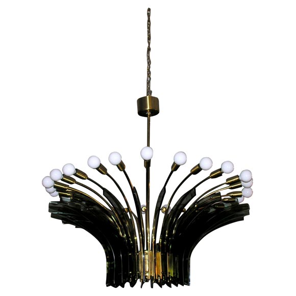 24 arm chandelier by fontana arte