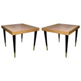 Pair of Paul Frankl Cork Side Tables