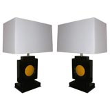 Pair of Modernist Table Lamps Attributed to Hugo Gnam 8