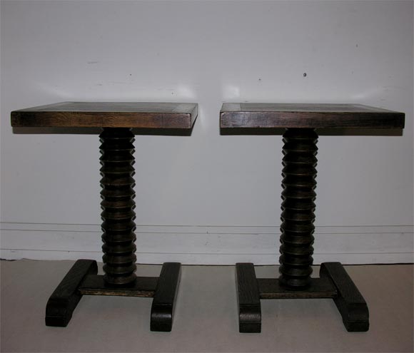 Pair of Unusual French Cafe Tables