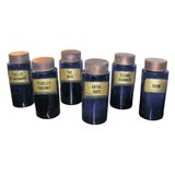 Collection of Cobalt Blue Apothecary Jars