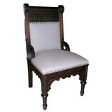 American Aesthetic Movement Walnut Side Chair