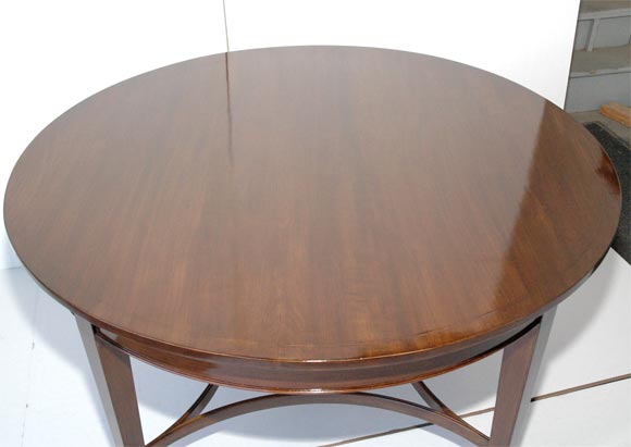 Regency Style Round Mahogany Dining (or center) Table