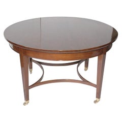 Regency Style Round Mahogany Dining (or center) Table