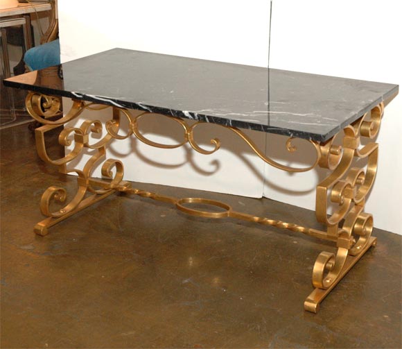 French Gilt Cocktail Table For Sale 3