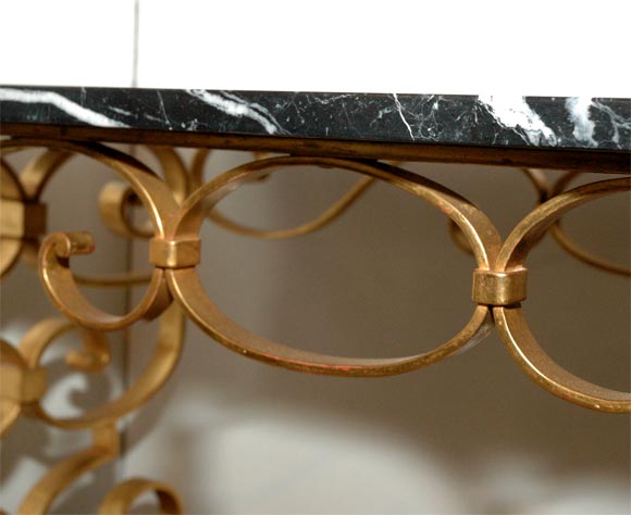 Mid-20th Century French Gilt Cocktail Table For Sale