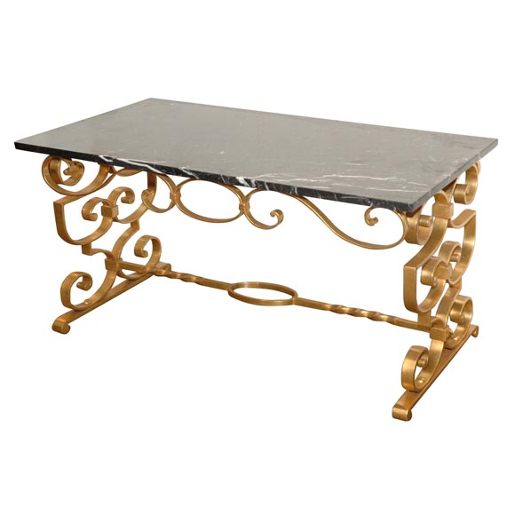 French Gilt Cocktail Table For Sale