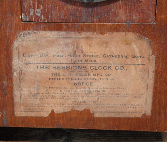 American Sessions Cathedral Gong Mantle Clock For Sale