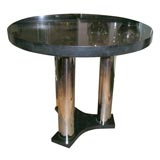 Chrome and Granite Table by Pace