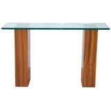 Zebrawood console table