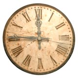 large french 19th c tower clock face