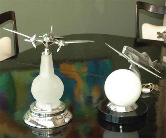 American TWO GREAT AIRPLANES LAMPS MADE FOR THE WORLD FAIR 1939