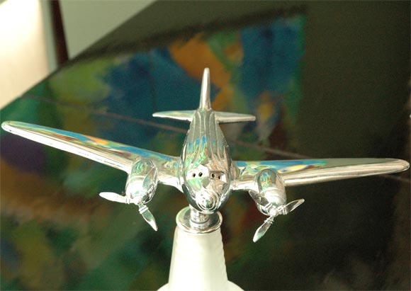 Glass TWO GREAT AIRPLANES LAMPS MADE FOR THE WORLD FAIR 1939