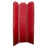 Custom Made Red Leather Screen