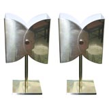 PAIR OF BRASS LAMPS
