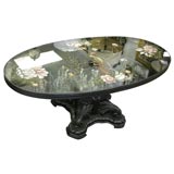 Reverse Painted Mirror Coffee Table