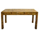 Impressive Olive Wood Root Veneer Console