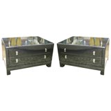 High-Lacquered Asian Style Night-stands