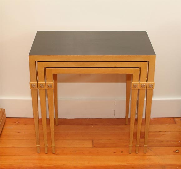 Wood Tommy Parzinger Design Nest of Tables