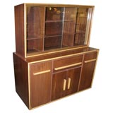 Vintage rattan buffet, china cabinet, or server, rare form