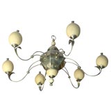 Ostrich egg chandelier
